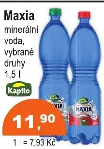 COOP DISKONT Maxia minerální voda nabídka