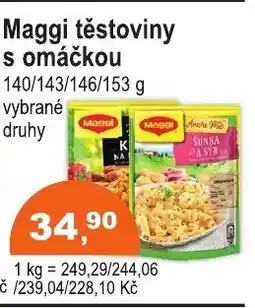 COOP DISKONT Maggi těstoviny s omáčkou nabídka