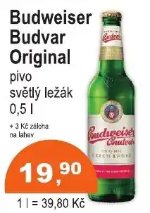 COOP DISKONT Budweiser Budvar Original nabídka