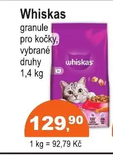 COOP DISKONT Whiskas granule pro kočky nabídka