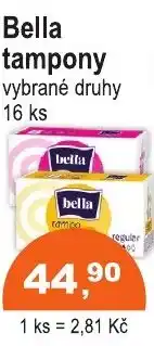 COOP DISKONT Bella tampony nabídka