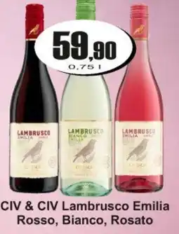 Adam CIV & CIV Lambrusco Emilia Rosso, Bianco, Rosato nabídka