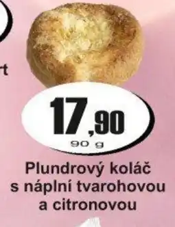Adam Plundrový koláč s náplní tvarohovou a citronovou nabídka