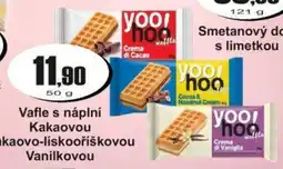 Adam Vafle s náplní Kakaovou Kakaovo-lískooříškovou Vanilkovou nabídka