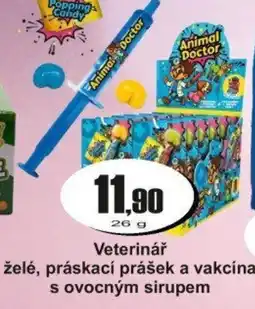 Adam Veterinář želé, práskací prášek a vakcína s ovocným sirupem nabídka
