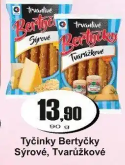 Adam Tyčinky Bertyčky Sýrové, Tvarůžkové nabídka