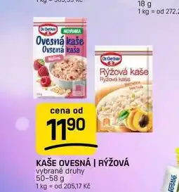 Flop KAŠE OVESNÁ | RÝŽOVÁ vybrané druhy nabídka