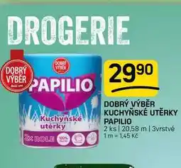 Flop DOBRÝ VÝBĚR KUCHYŇSKÉ UTĚRKY PAPILIO 2 ks 20,58 m | 3vrstvé nabídka