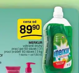 Flop MERKUR vybrané druhy prací gel 60 dávek nabídka