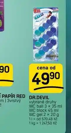 Flop DR.DEVIL vybrané druhy nabídka