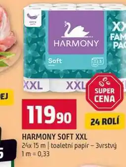 Terno HARMONY SOFT XXL 24x 15 m toaletní papír 3vrstvý nabídka