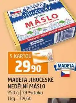 Terno MADETA JIHOČESKÉ NEDĚLNÍ MÁSLO 250 g 79% tuku nabídka