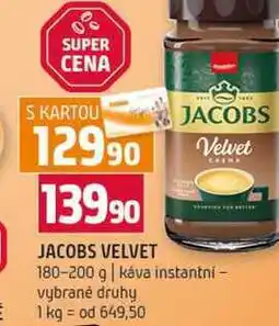 Terno JACOBS VELVET 180-200 g káva instantní vybrané druhy nabídka