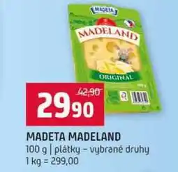 Terno MADETA MADELAND 100 g plátky vybrané druhy nabídka
