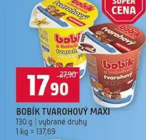 Terno BOBÍK TVAROHOVÝ MAXI 130 g vybrané druhy nabídka