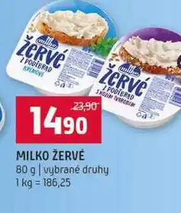 Terno MILKO ŽERVÉ 80 g vybrané druhy 1 nabídka