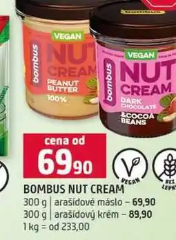 Terno BOMBUS NUT CREAM 300 g arašídové máslo 300 g arašídový krém nabídka
