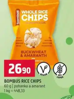Terno BOMBUS RICE CHIPS 60 g pohanka a amarant nabídka