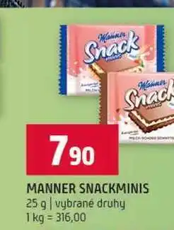 Terno MANNER SNACKMINIS 25 g vybrané druhy nabídka