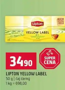 Terno LIPTON YELLOW LABEL 50 g čaj černý nabídka
