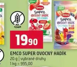 Terno EMCO SUPER OVOCNÝ HADÍK 20 g vybrané druhy nabídka