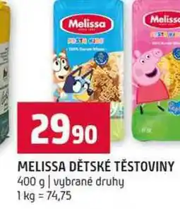Terno MELISSA DĚTSKÉ TĚSTOVINY 400 g vybrané druhy nabídka