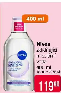 Teta Nivea zklidňující micelární voda nabídka