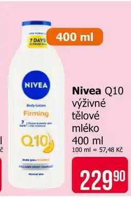 Teta Nivea Q10 výživné Firming tělové mléko Q10 nabídka
