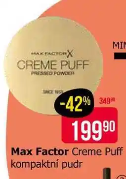 Teta Matující pudr Max Factor Creme Puff nabídka