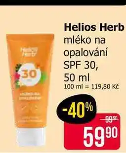 Teta Helios Herb mléko na opalování SPF 30 nabídka