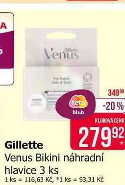 Teta Venus Bikini náhradní hlavice 3 ks nabídka