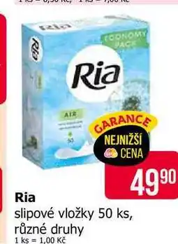 Teta Ria slipové vložky 50 ks, různé druhy nabídka