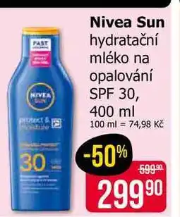 Teta Nivea Sun hydratační mléko na opalování SPF 30 nabídka