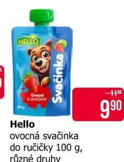 Teta Hello ovocná svačinka do ručičky 100 g, různé druhy nabídka