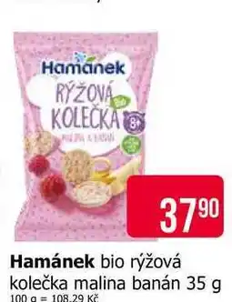 Teta Hamánek bio rýžová kolečka malina banán nabídka