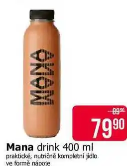 Teta Mana drink nabídka