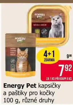 Teta Energy Pet kapsičky a paštiky pro kočky 100 g, různé druhy nabídka