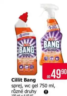 Teta Cillit Bang sprej, wc gel 750 ml, různé druhy nabídka