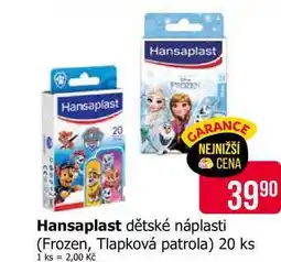 Teta Hansaplast dětské náplasti (Frozen, Tlapková patrola) 20 ks nabídka