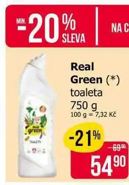 Teta Real Green toaleta nabídka