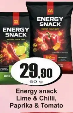 Adam Energy snack Lime & Chilli, Paprika & Tomato nabídka
