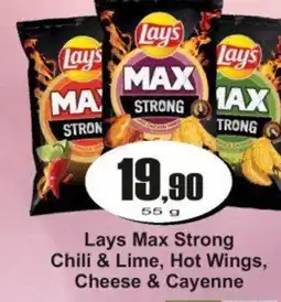 Adam Lays Max Strong Chili & Lime, Hot Wings, Cheese & Cayenne nabídka