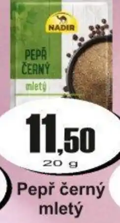 Adam NADIR Pepř černý nabídka