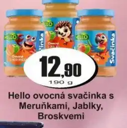 Adam Hello ovocná svačinka s Meruňkami, Jablky, Broskvemi nabídka