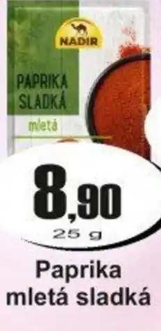 Adam NADIR Paprika mletá sladká nabídka