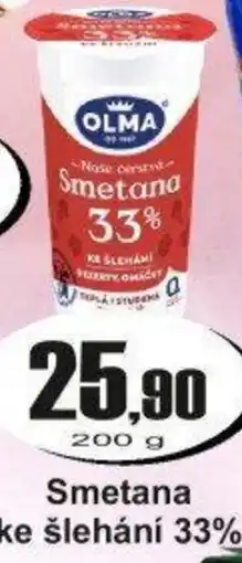Adam OLMA Smetana ke šlehání 33% nabídka