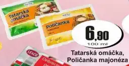Adam Tatarská omáčka, Poličanka majonéza nabídka