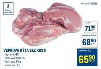 Makro Vepřová kýta bez kosti nabídka