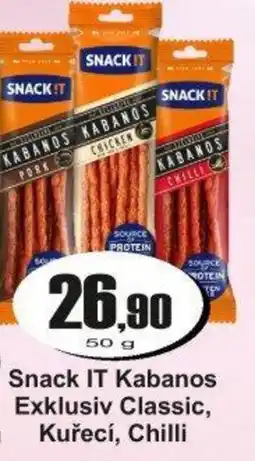 Adam Snack IT Kabanos Exklusiv Classic, Kuřecí, Chilli nabídka
