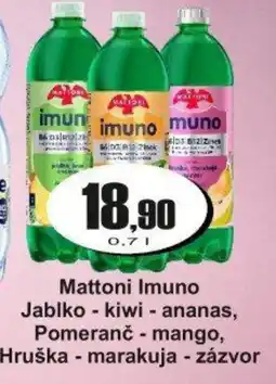 Adam Mattoni Imuno Jablko - kiwi - ananas, Pomeranč - mango, Hruška - marakuja - zázvor nabídka